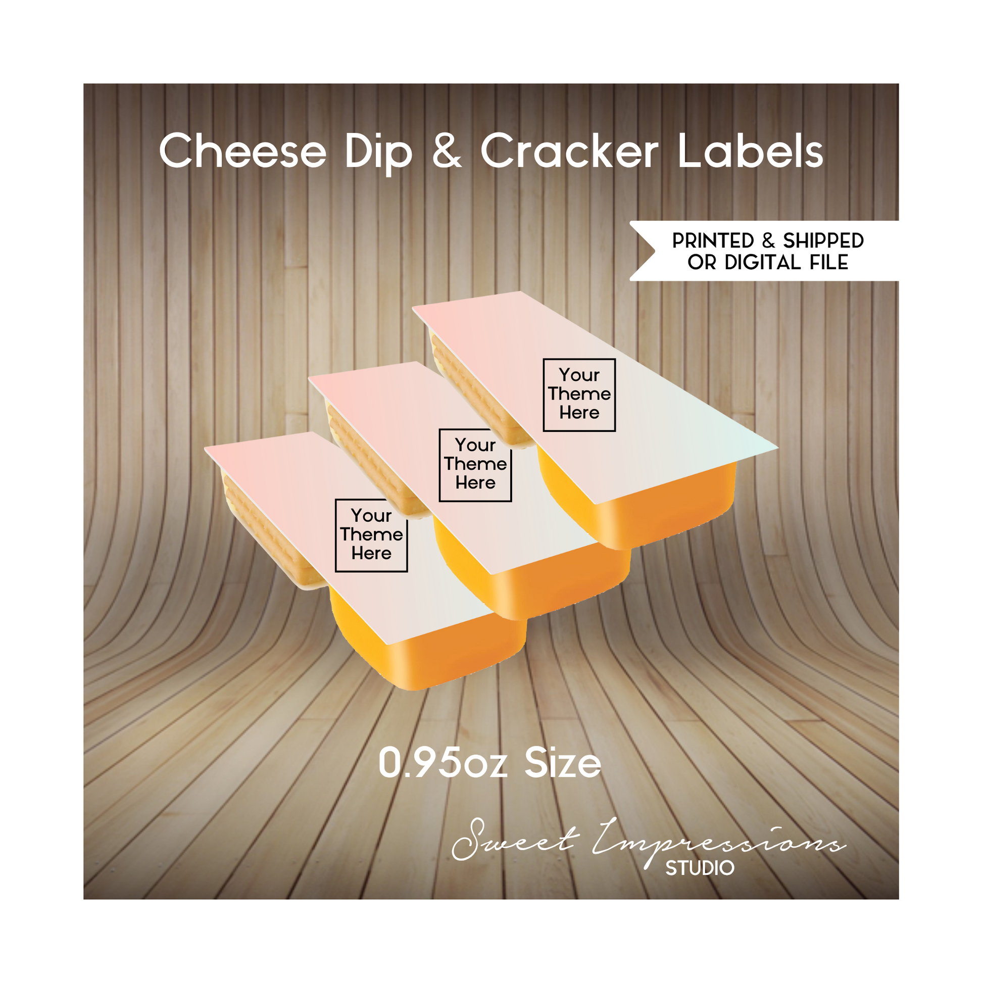 Cheese and Cracker Pack Label | Custom Prints or Digital File | Birthday, Baby Shower, Wedding Treats | Personalized Party Favor | ANY THEME