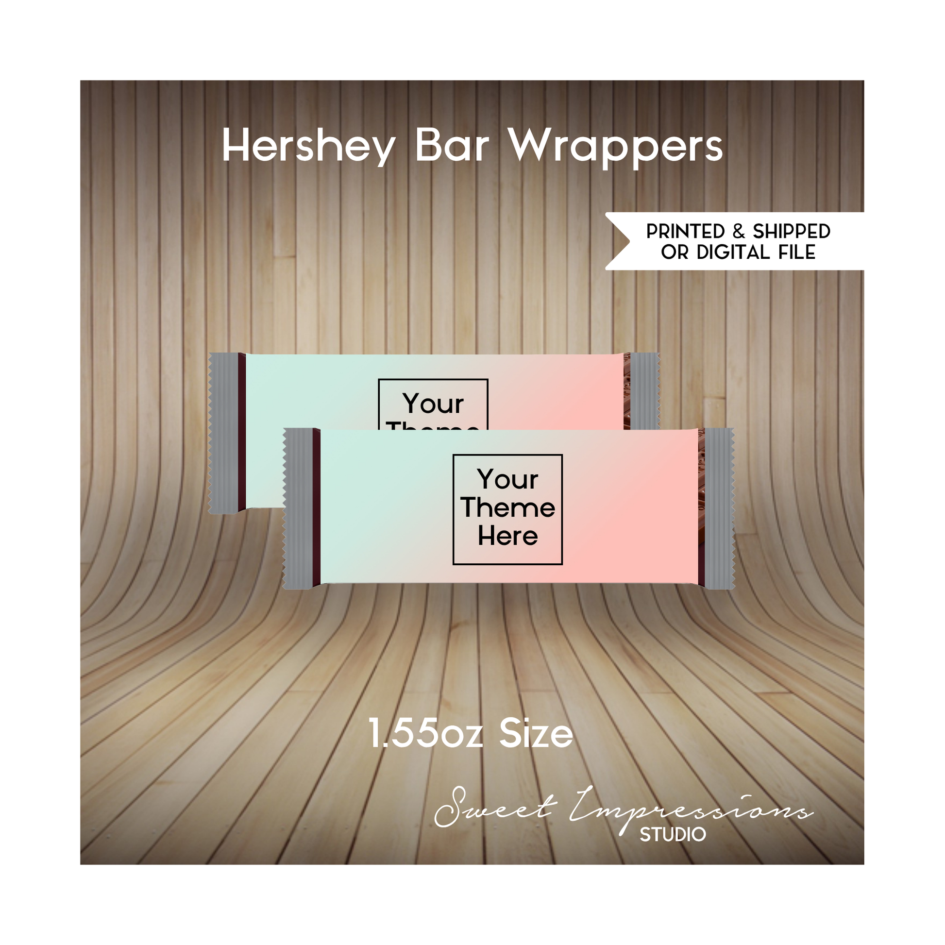 Hershey Bar Wrapper | Custom Prints or Digital File | Birthday, Baby Shower, Wedding Treats | Personalized Party Favor | ANY THEME